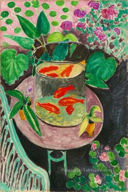 Fauvisme abstrait de poisson rouge Henri Matisse Peintures à l'huile
